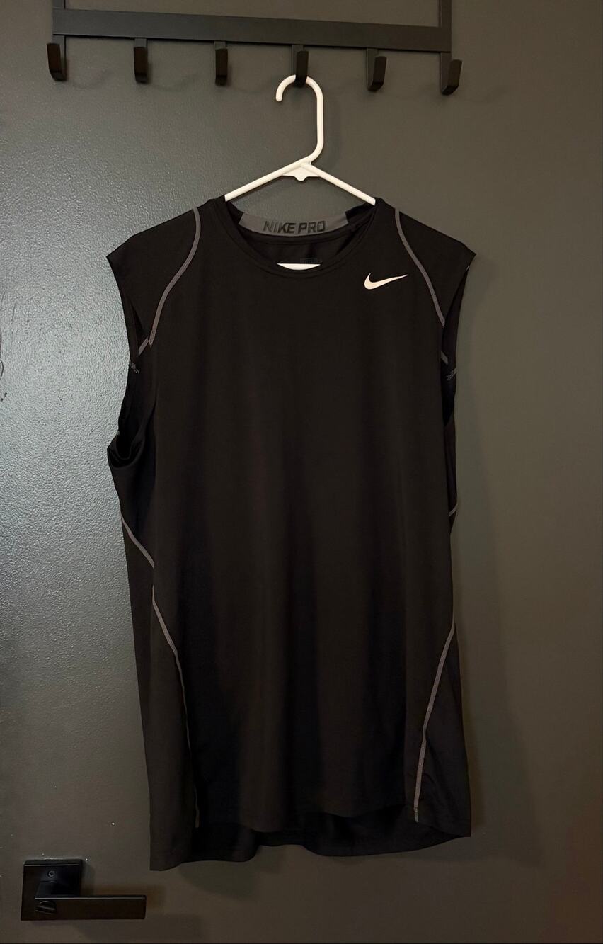 Nike Pro Black Dri-Fit Fitted Tank Top